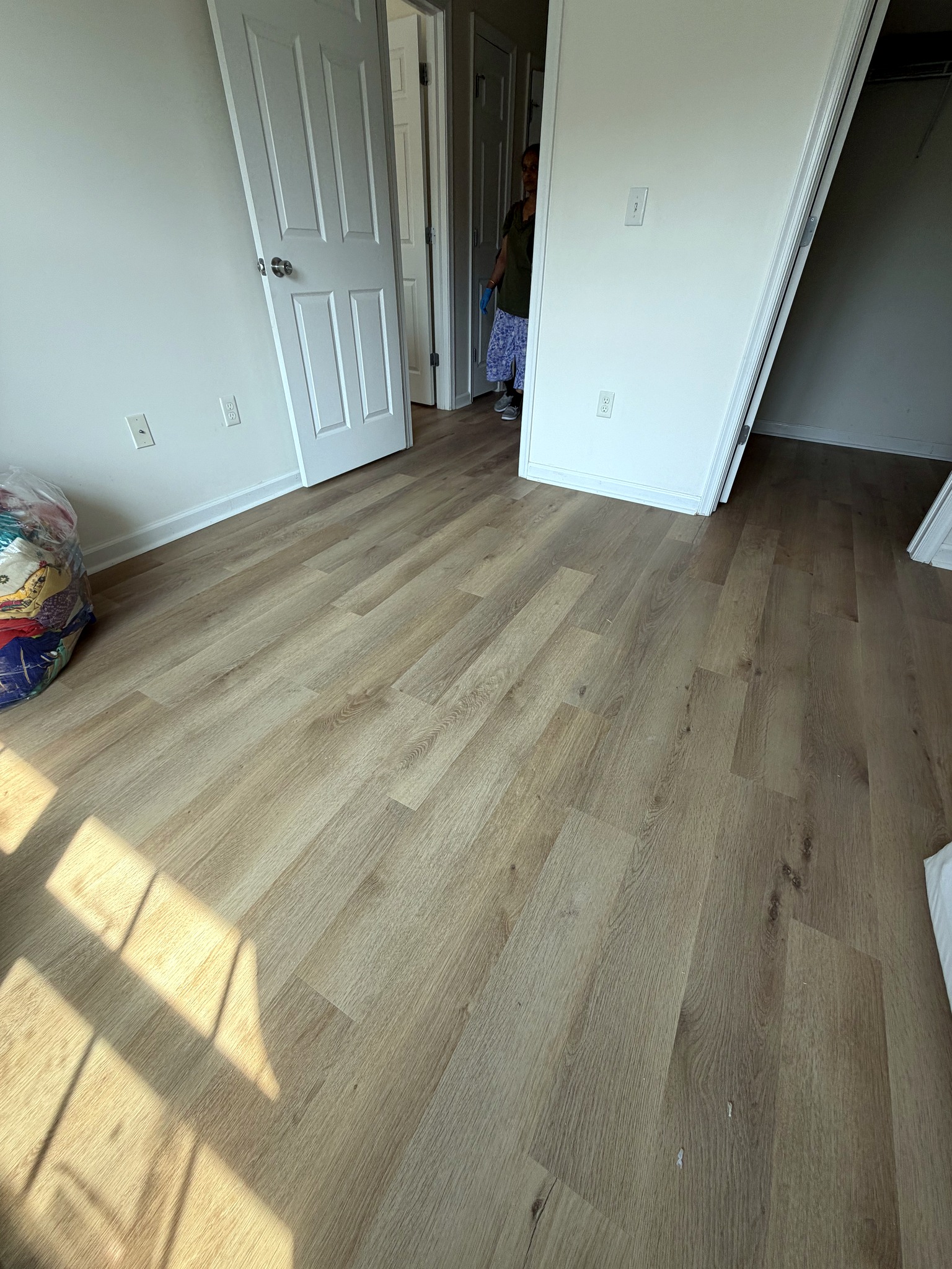 Luxury vinyl plank installation