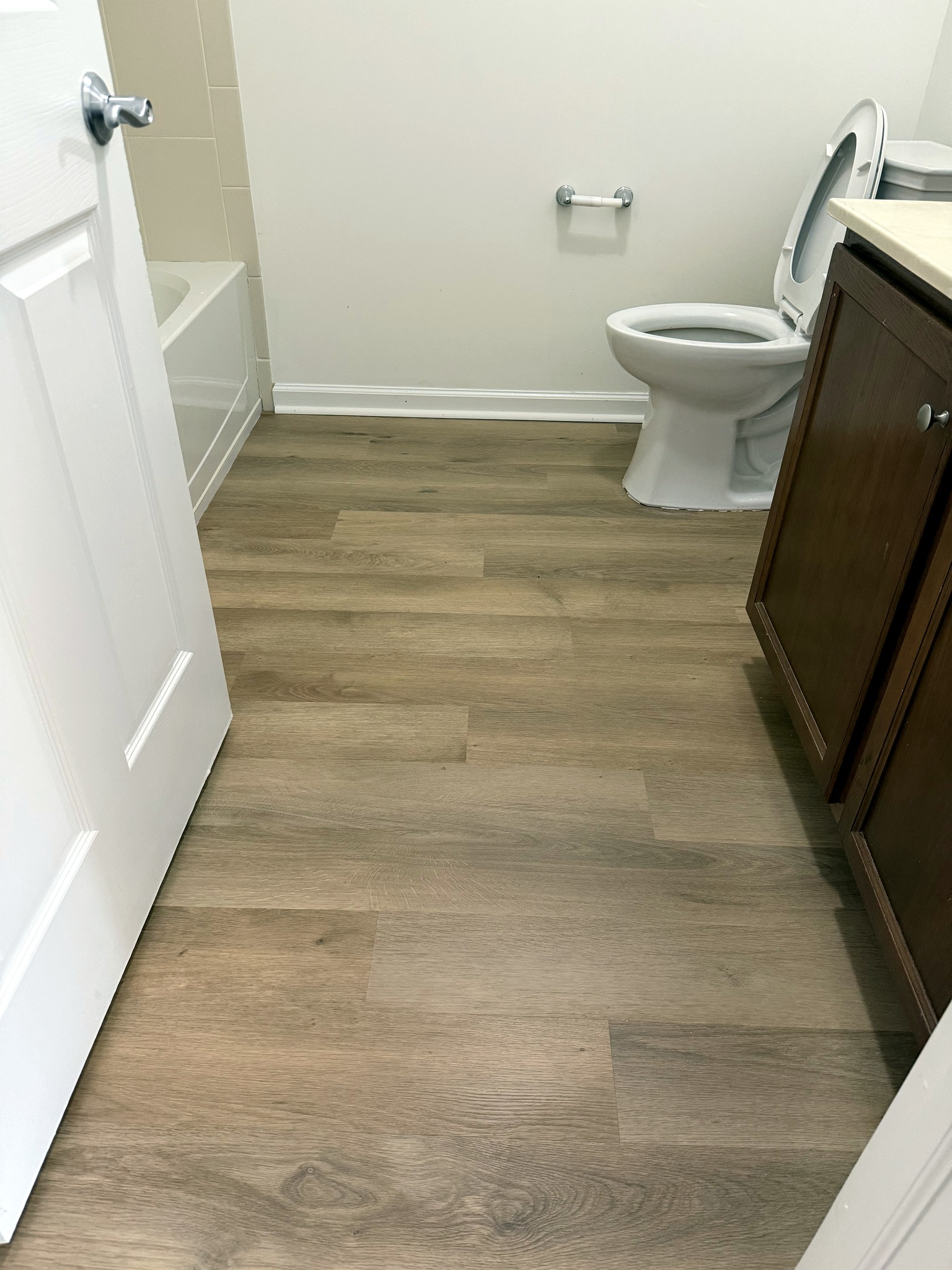 LVP flooring across an open floor plan