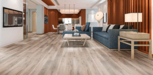 Luxury vinyl plank flooring installation in New Jersey home