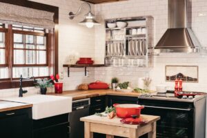 Kitchen renovation with new countertops and backsplash
