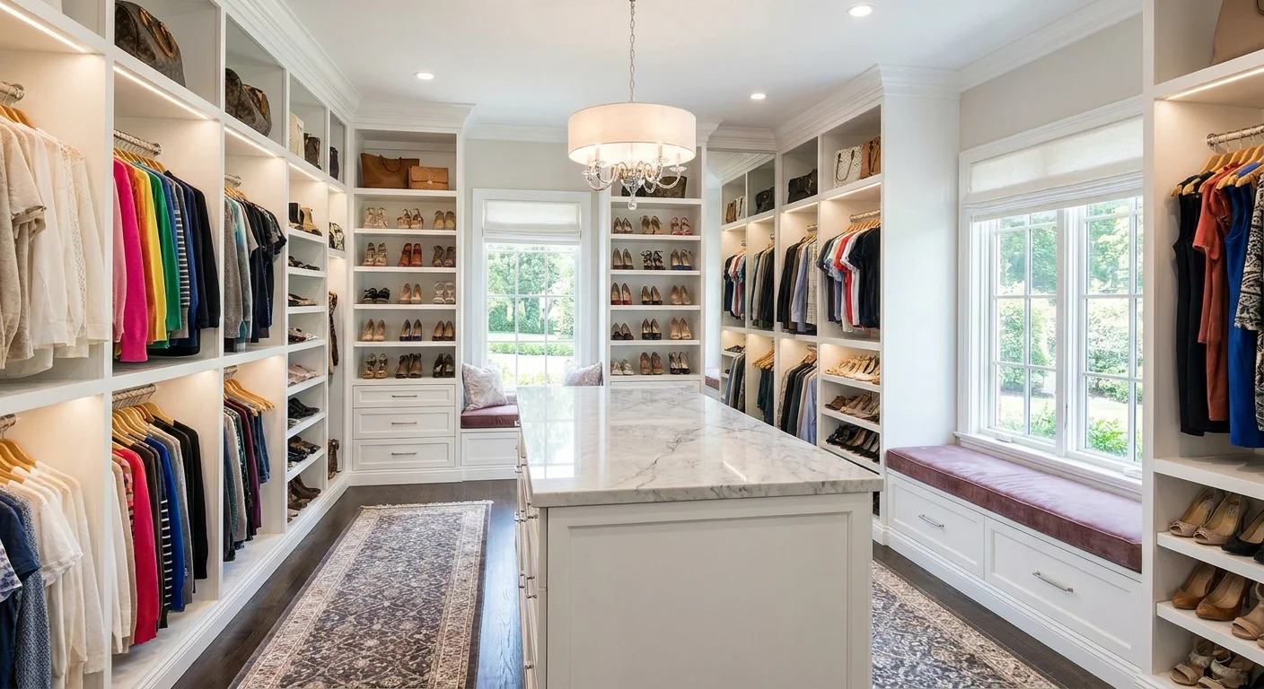 Custom Closet Organization Ideas & Design in NJ (design concept, AI render)