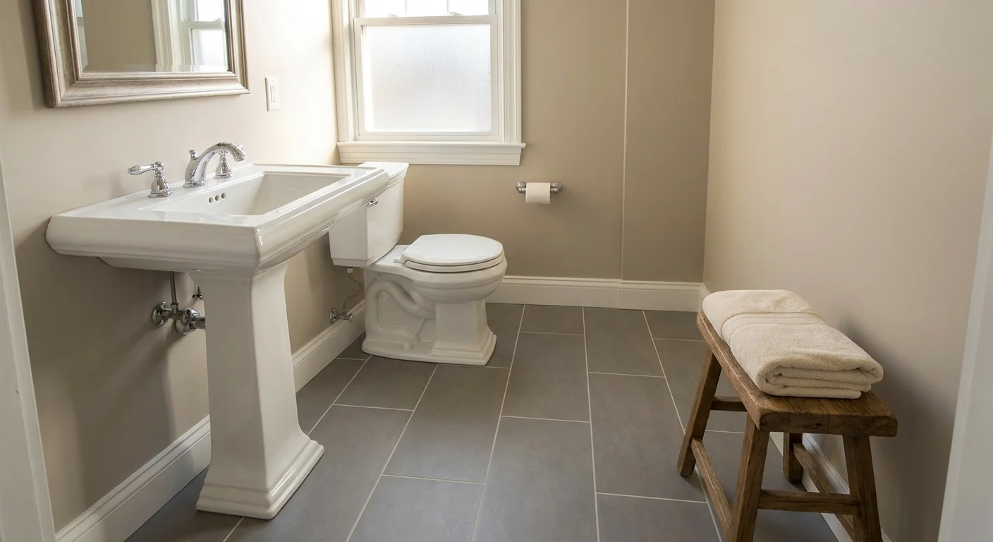 Cost to Tile a Bathroom Floor in NJ: Prices by Size (design concept, AI render)