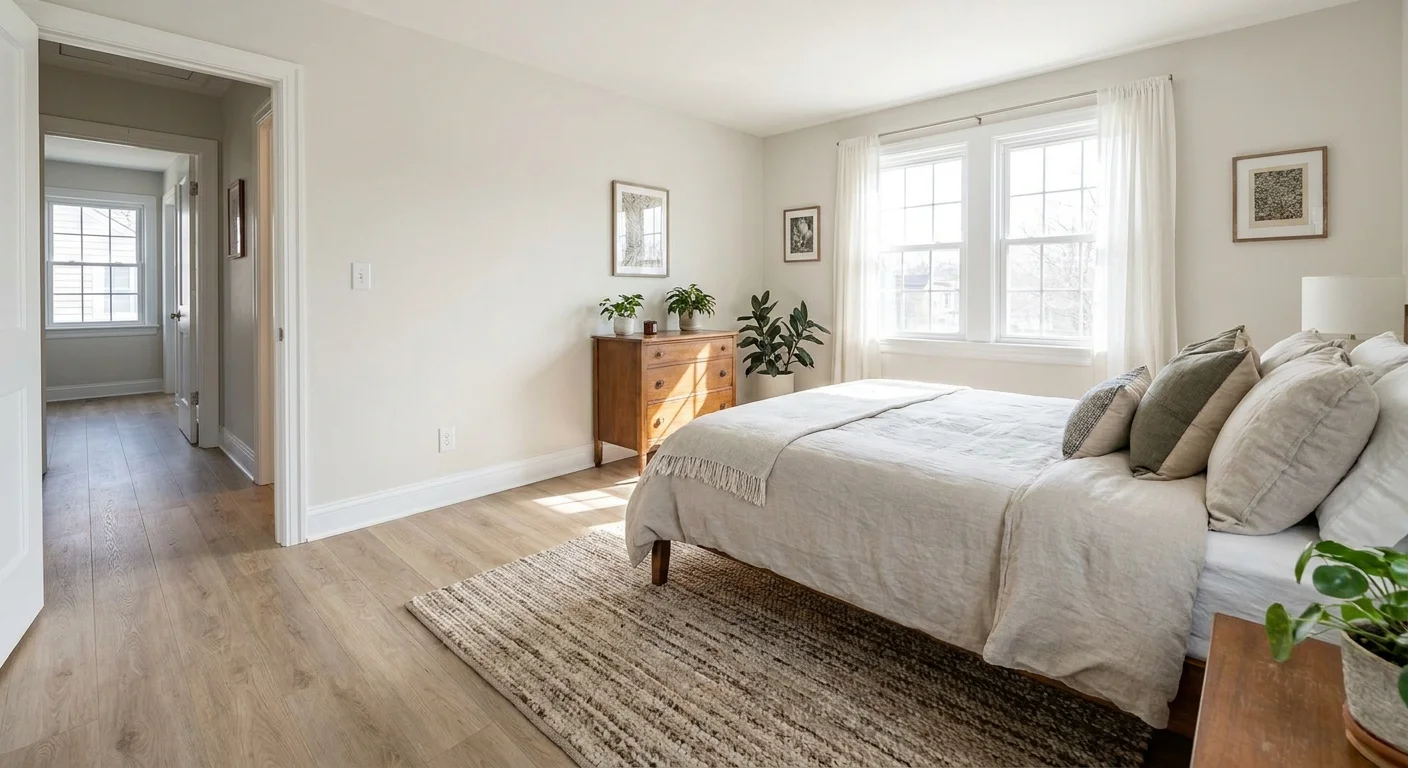 Cost to Replace Carpet with LVP in NJ: Room by Room (design concept, AI render)